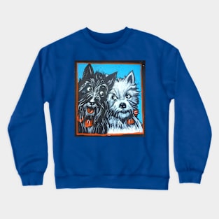 Black & white dogs Crewneck Sweatshirt